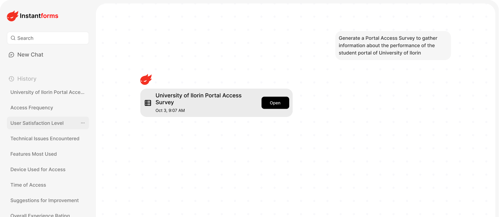 Instantforms app preview